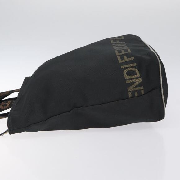 FENDI Hand Bag Nylon Black Gold - Picture 5 of 12